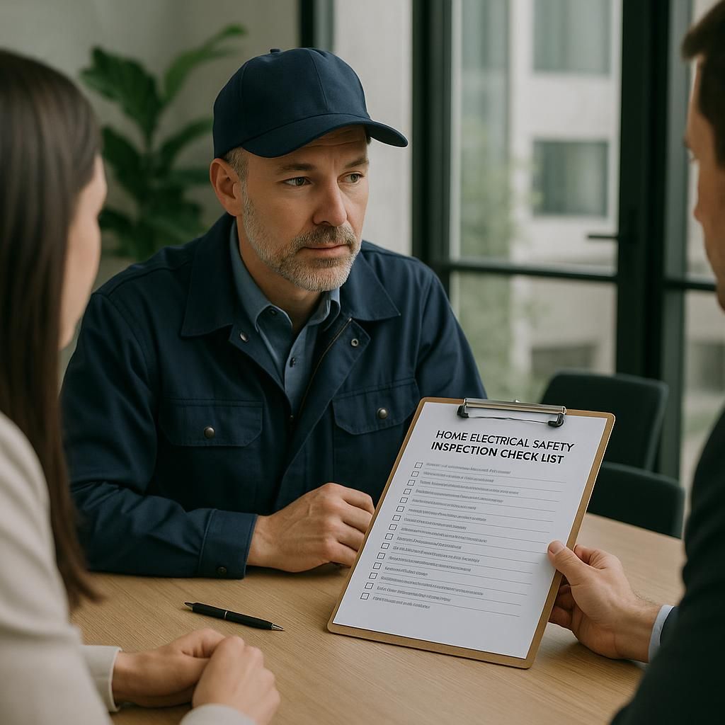 How to Create a Home Electrical Safety Inspection Checklist 2 Step-by-Step Inspection Checklist illustrating home electrical safety inspection checklist