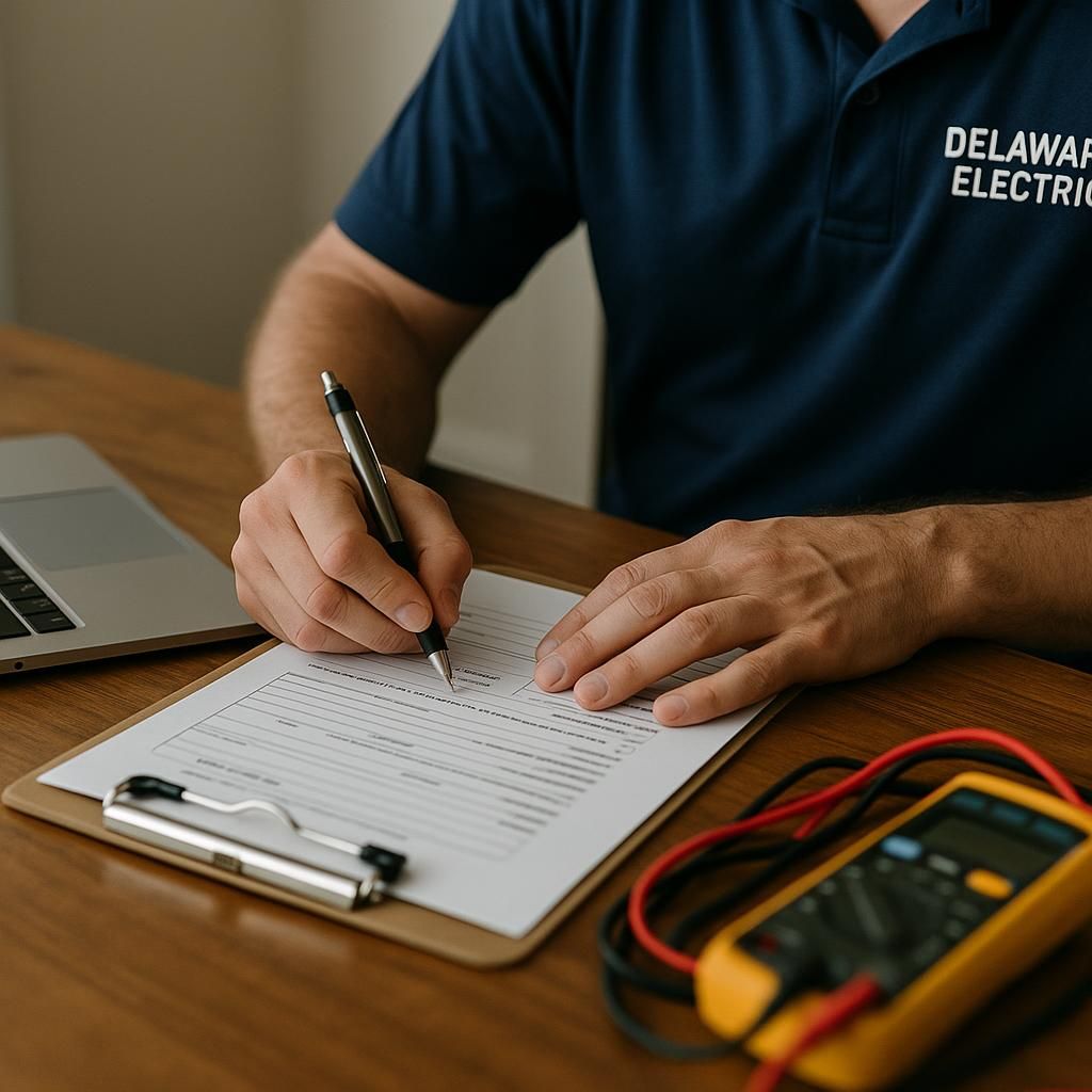 Benefits of Hiring a Local Delaware Electrical Contractor illustrating residential electrical services
